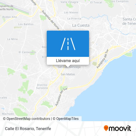 Mapa Calle El Rosario