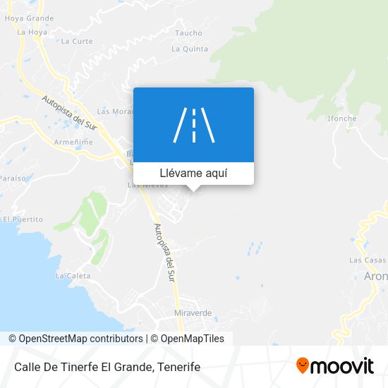 Mapa Calle De Tinerfe El Grande