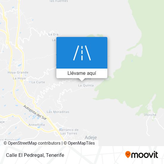 Mapa Calle El Pedregal