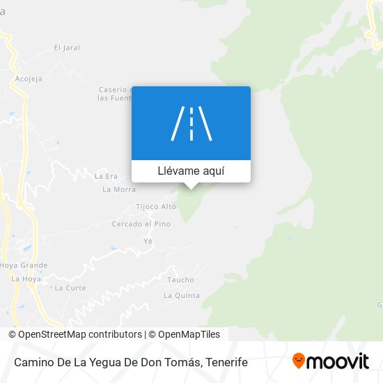 Mapa Camino De La Yegua De Don Tomás