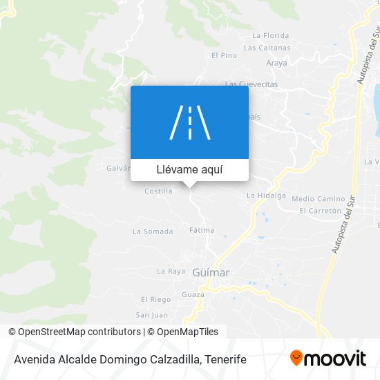 Mapa Avenida Alcalde Domingo Calzadilla