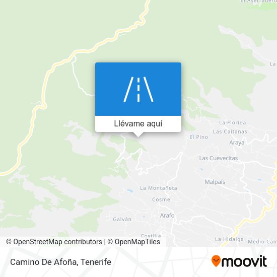 Mapa Camino De Afoña