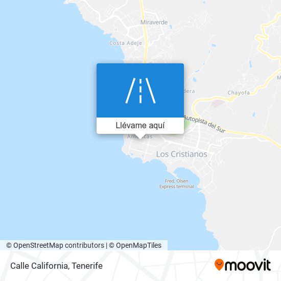 Mapa Calle California