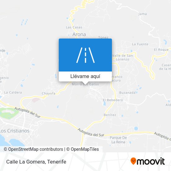 Mapa Calle La Gomera