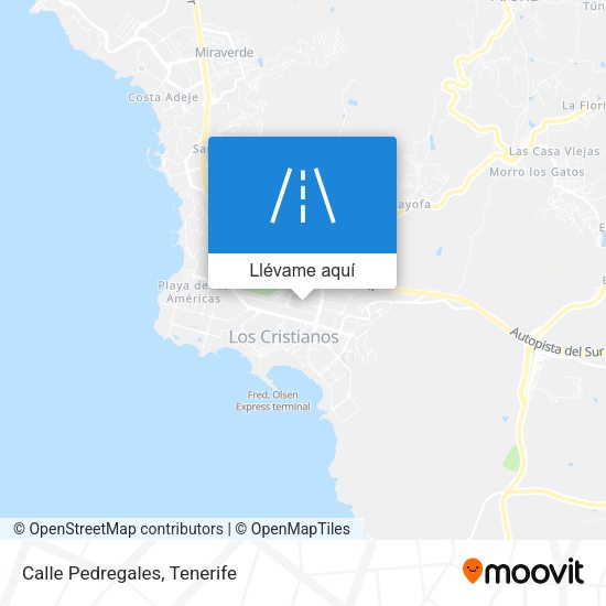 Mapa Calle Pedregales