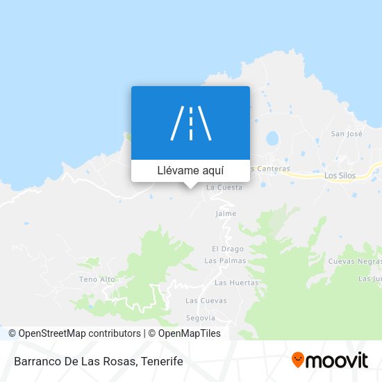 Mapa Barranco De Las Rosas