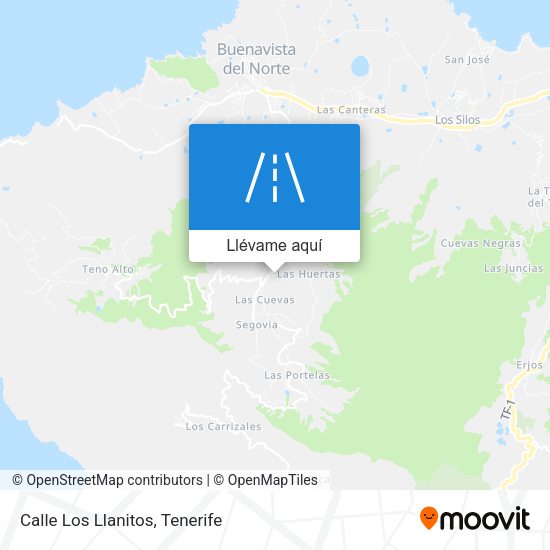 Mapa Calle Los Llanitos