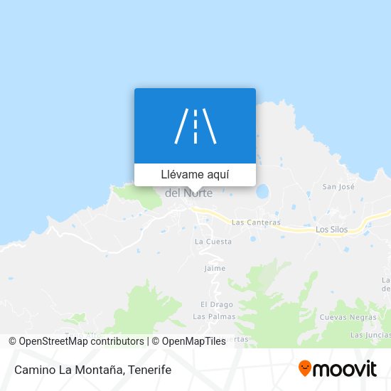 Mapa Camino La Montaña