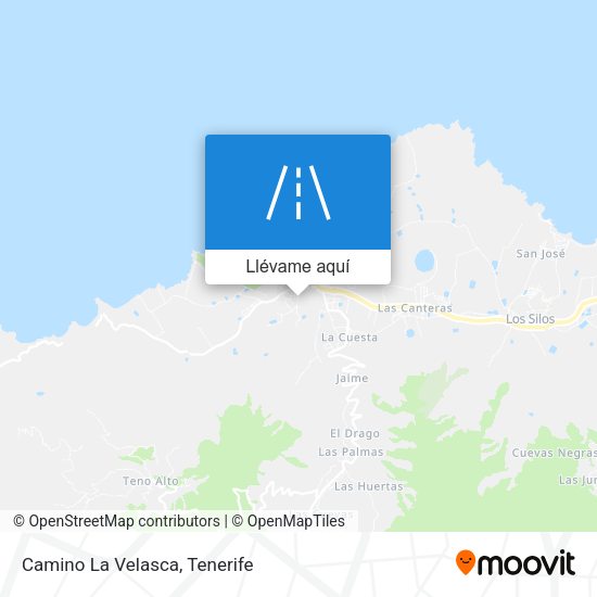 Mapa Camino La Velasca