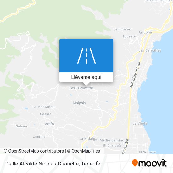 Mapa Calle Alcalde Nicolás Guanche