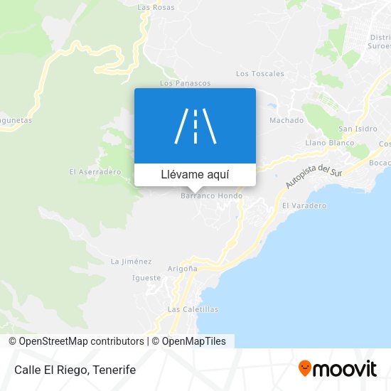 Mapa Calle El Riego