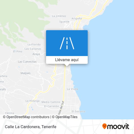 Mapa Calle La Cardonera