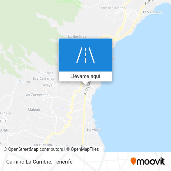 Mapa Camino La Cumbre