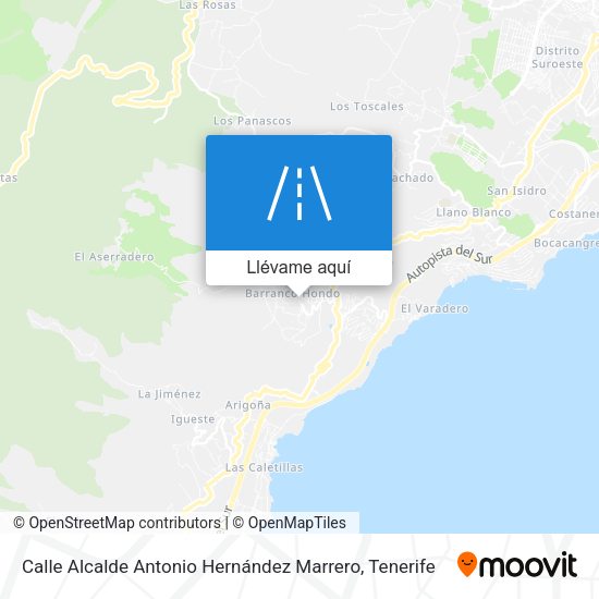 Mapa Calle Alcalde Antonio Hernández Marrero