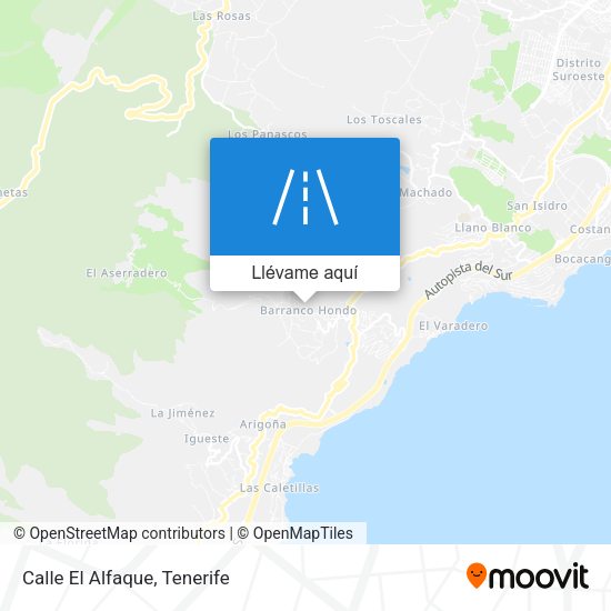 Mapa Calle El Alfaque
