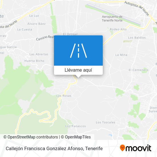 Mapa Callejón Francisca González Afonso