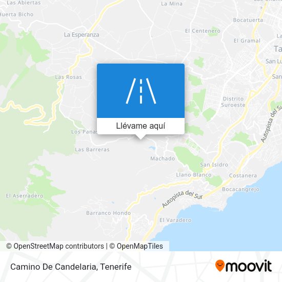 Mapa Camino De Candelaria
