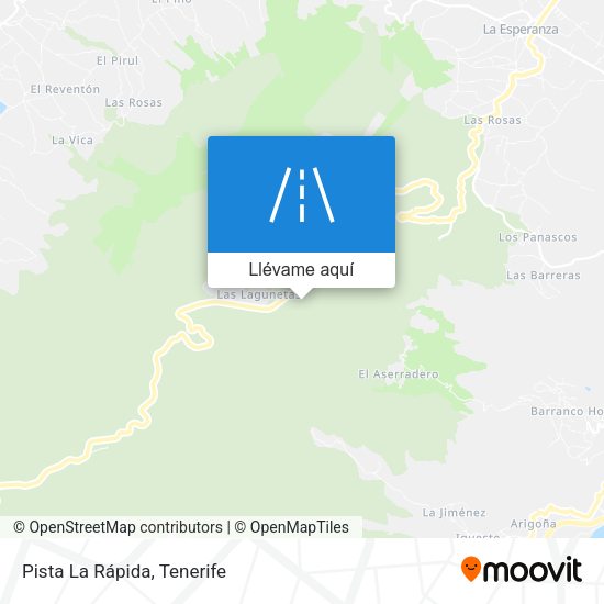 Mapa Pista La Rápida