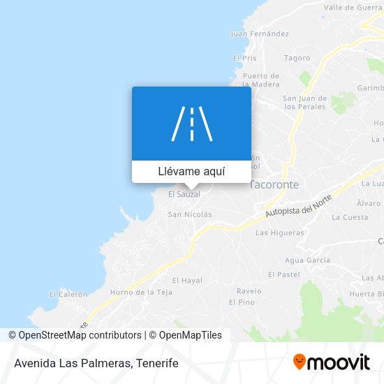 Mapa Avenida Las Palmeras