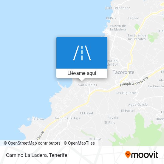 Mapa Camino La Ladera