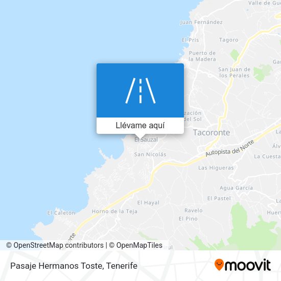 Mapa Pasaje Hermanos Toste
