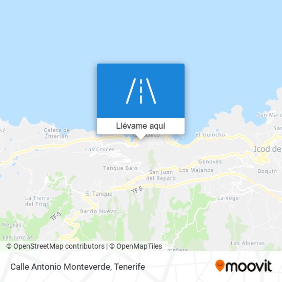 Mapa Calle Antonio Monteverde