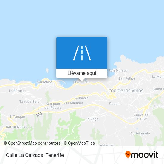 Mapa Calle La Calzada