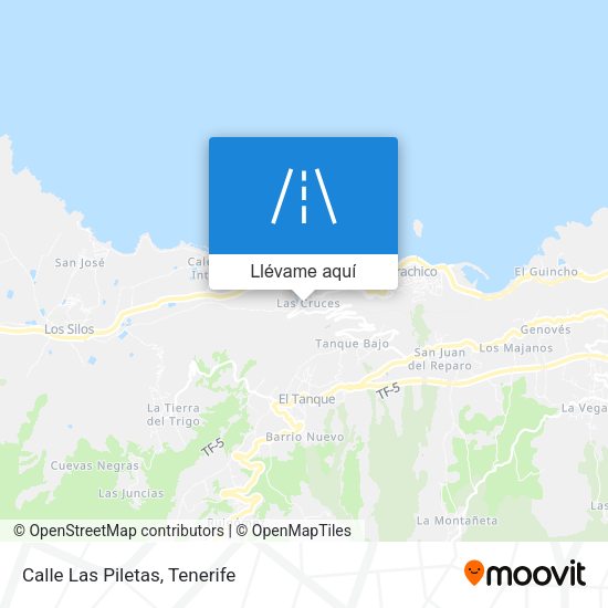 Mapa Calle Las Piletas