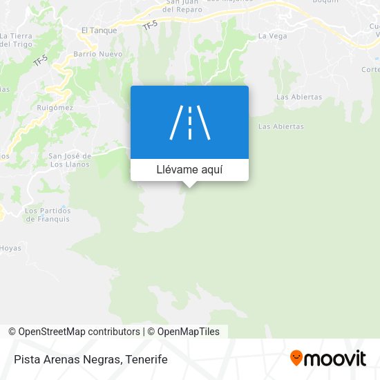 Mapa Pista Arenas Negras