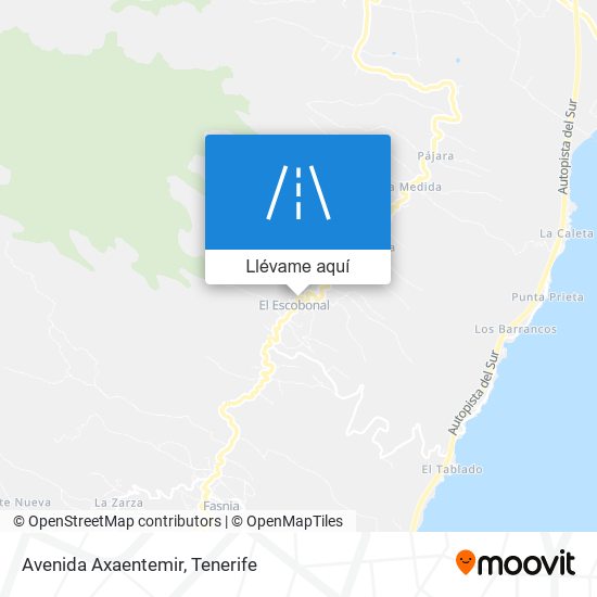 Mapa Avenida Axaentemir
