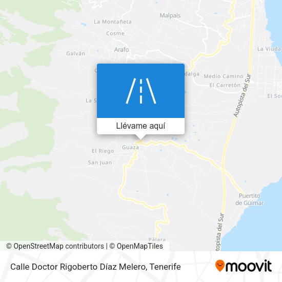 Mapa Calle Doctor Rigoberto Díaz Melero