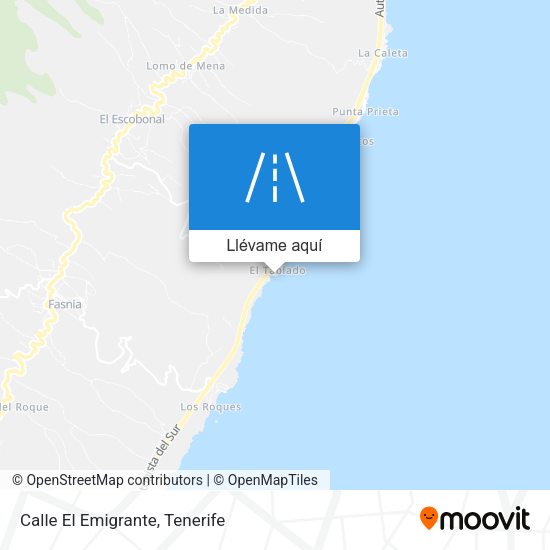 Mapa Calle El Emigrante