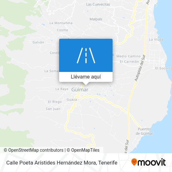 Mapa Calle Poeta Arístides Hernández Mora
