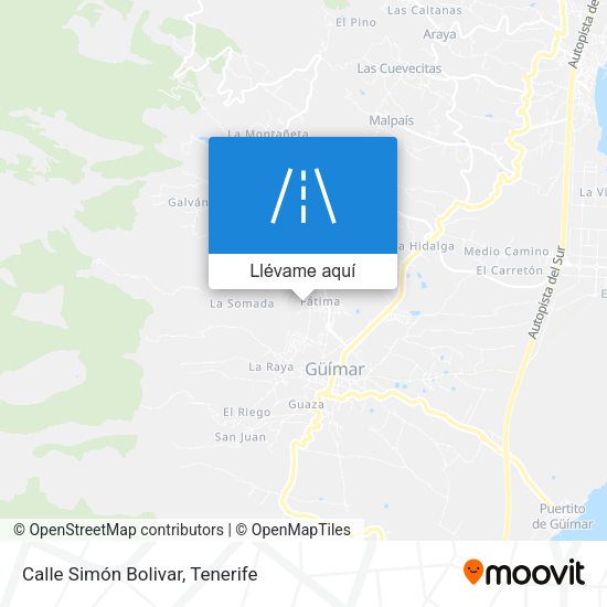 Mapa Calle Simón Bolivar