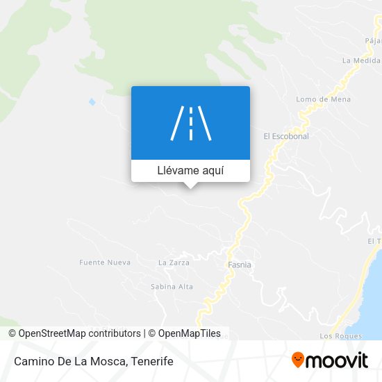 Mapa Camino De La Mosca