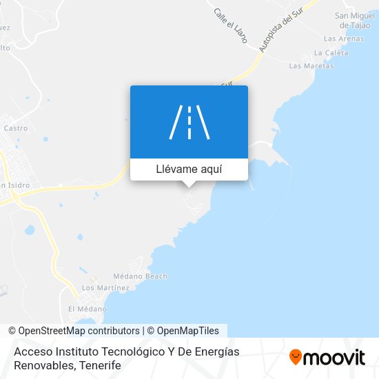 Mapa Acceso Instituto Tecnológico Y De Energías Renovables