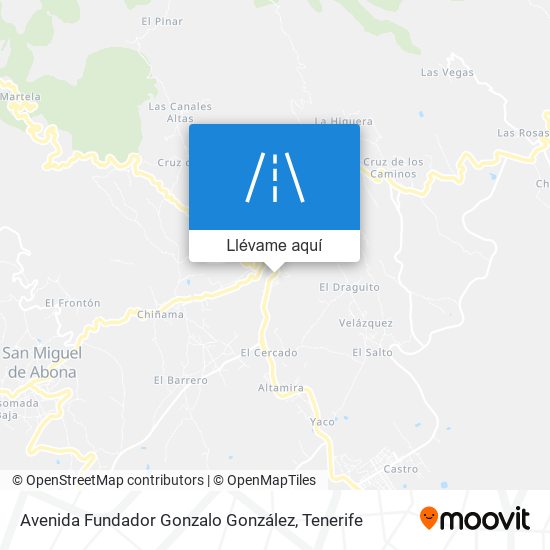 Mapa Avenida Fundador Gonzalo González