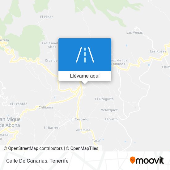 Mapa Calle De Canarias