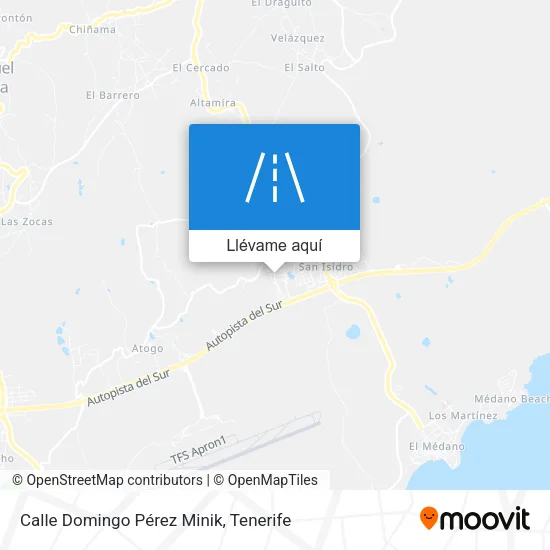 Mapa Calle Domingo Pérez Minik