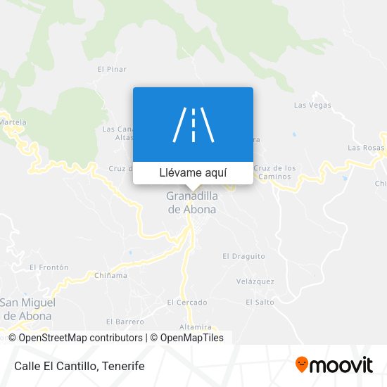 Mapa Calle El Cantillo