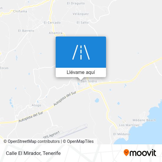 Mapa Calle El Mirador