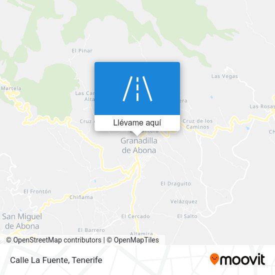 Mapa Calle La Fuente