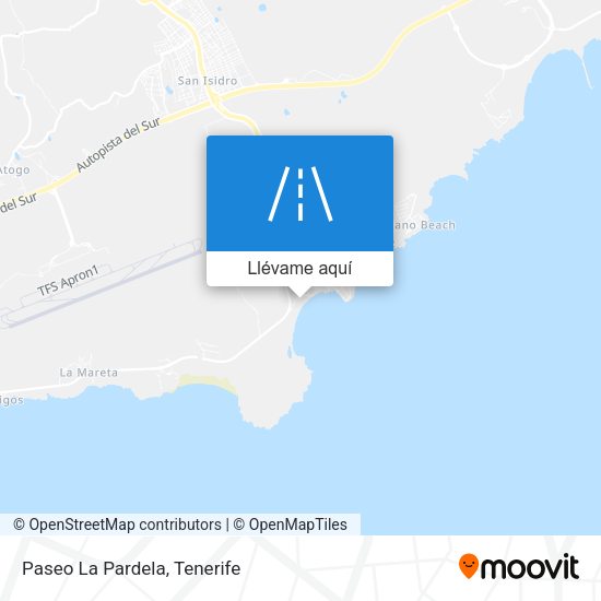 Mapa Paseo La Pardela