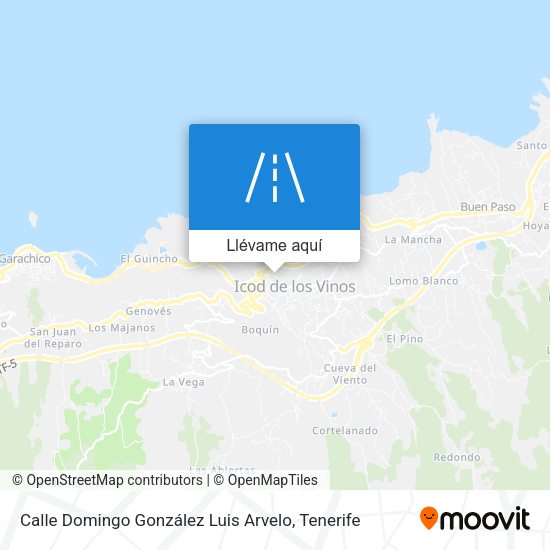 Mapa Calle Domingo González Luis Arvelo