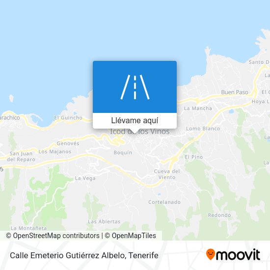 Mapa Calle Emeterio Gutiérrez Albelo