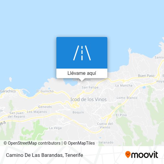 Mapa Camino De Las Barandas