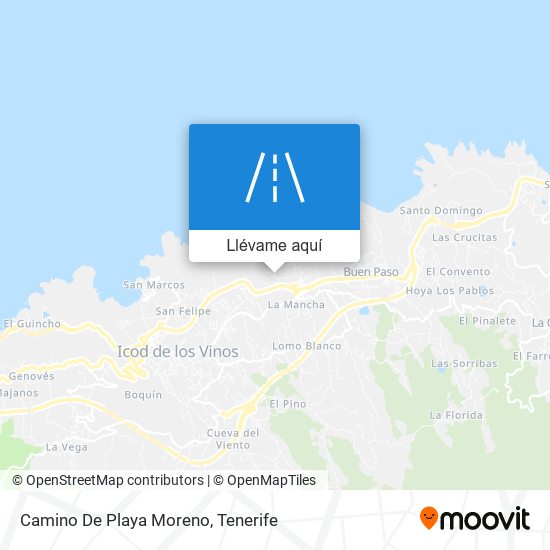 Mapa Camino De Playa Moreno