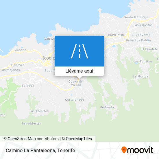 Mapa Camino La Pantaleona