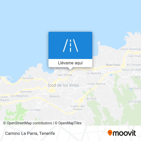 Mapa Camino La Parra