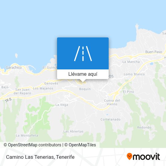 Mapa Camino Las Tenerias